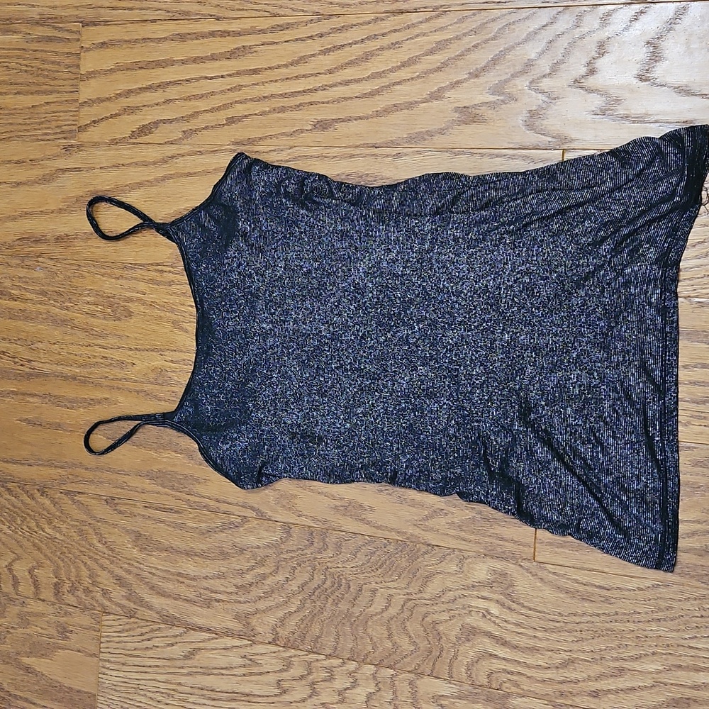 Express Shimmering Black Tank Top / Cami XS